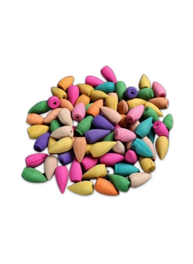 Aroma Depot 1.25'' Backflow Unscented Multicolor Natural Joss Powder 30 Incense Cones Ideal For Waterfall Burner And Holder Add Any Aroma Depot Fragrance Oil To Make Your Own Scented Cones. (30 Cones) - Image 2