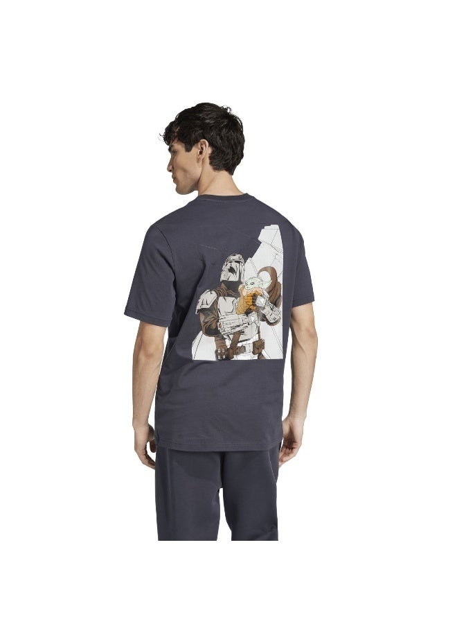 adidas Originals star wars the mandalorian regular fit back men graphic t-shirt - Image 3