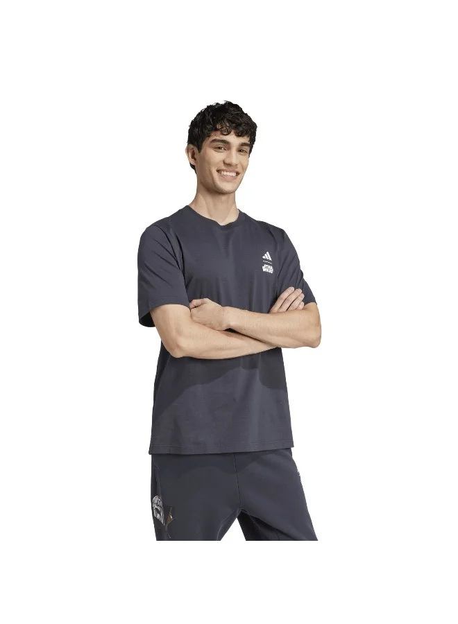 adidas Originals star wars the mandalorian regular fit back men graphic t-shirt