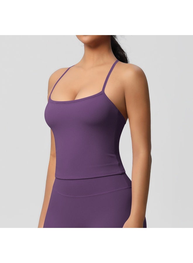 كوينج Beautiful Back Yoga Suit Quick Drying Top Running Sports Vest Slim Fit Fitness Suit Yoga Clothing Sportwear Woman Top - Image 2