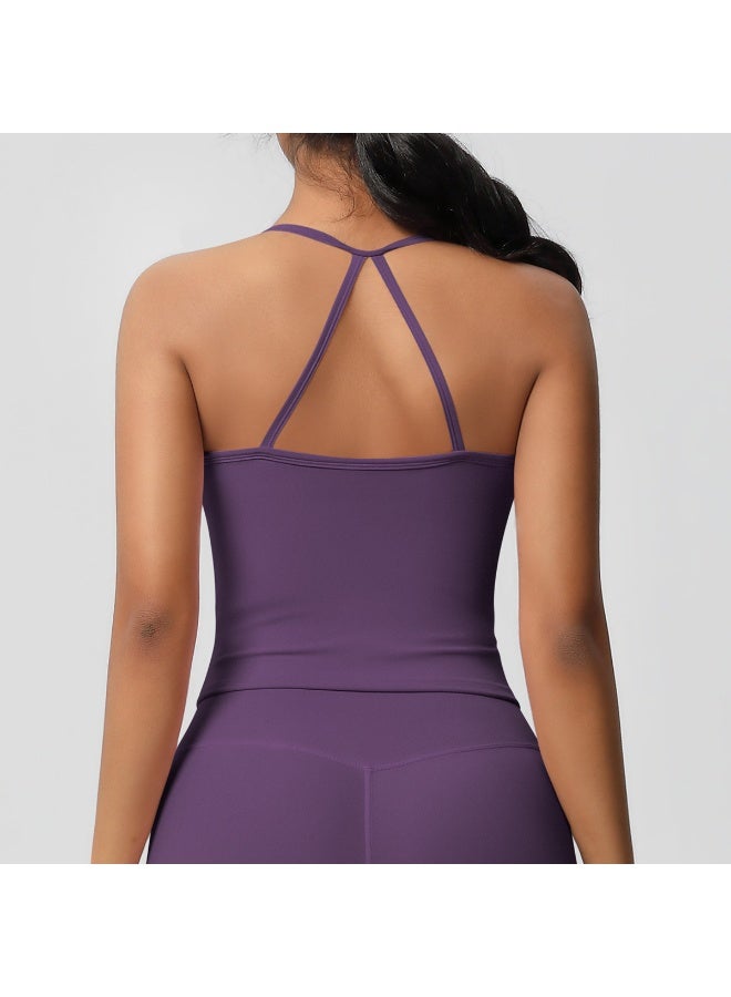 كوينج Beautiful Back Yoga Suit Quick Drying Top Running Sports Vest Slim Fit Fitness Suit Yoga Clothing Sportwear Woman Top - Image 3