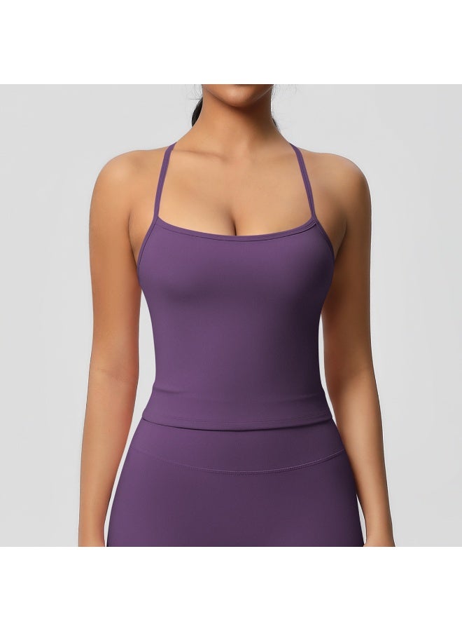 كوينج Beautiful Back Yoga Suit Quick Drying Top Running Sports Vest Slim Fit Fitness Suit Yoga Clothing Sportwear Woman Top - Image 1