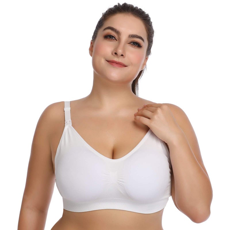 Lataly Womens Sleeping Nursing Bra Wirefree Breastfeeding Maternity Bralette Color Pack of 5 Size XL - Image 5