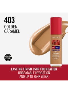 RIMMEL LONDON Lasting Finish 35 Hour Foundation  403  Golden Caramel  - Image 2