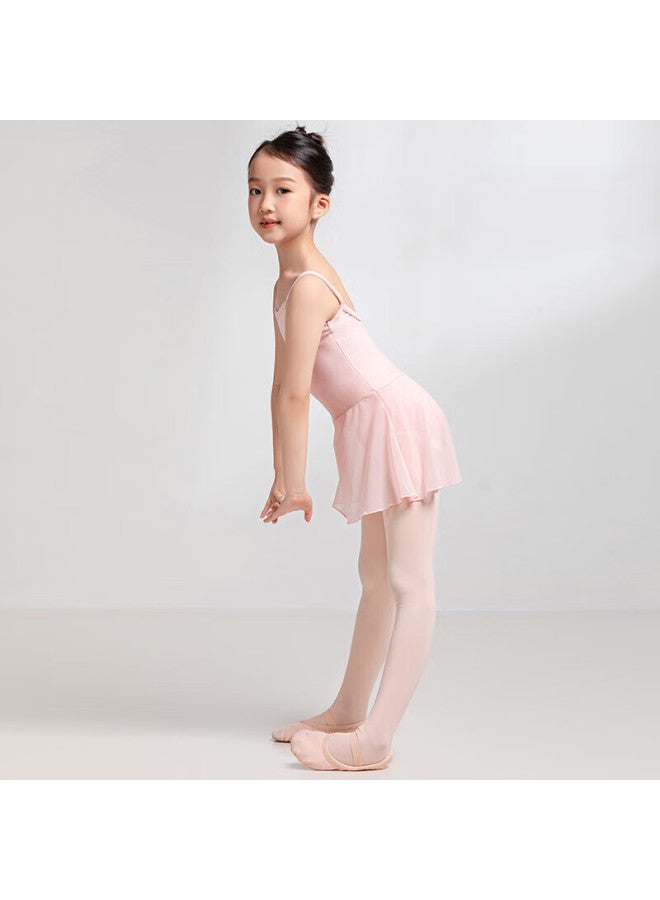 Sansha Children's Spaghetti Strap Dance Leotard, ثوب باليه قطعة واحدة للتدريب مع تنورة، ملابس تدريب، بنفسجي فاتح، Xxl - Image 3