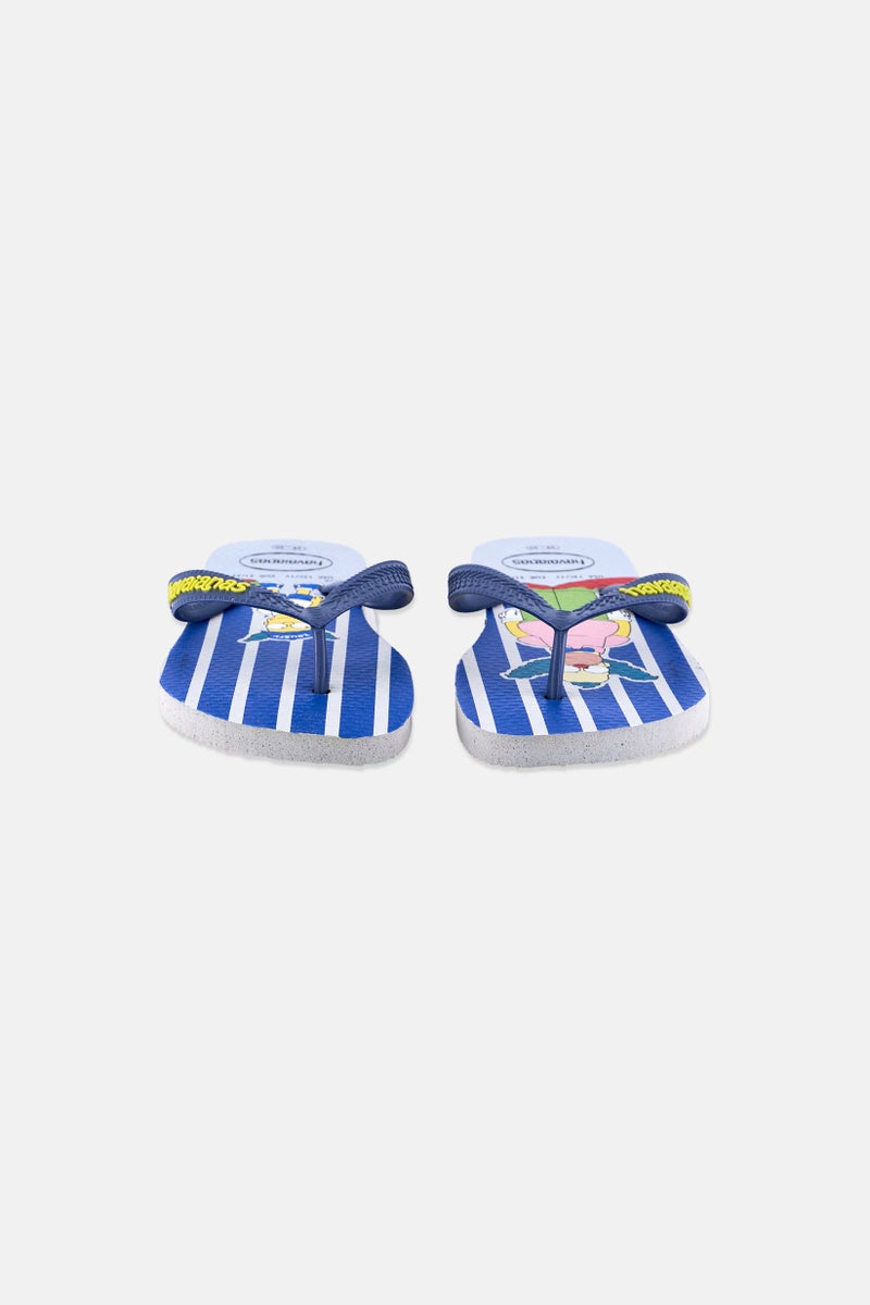 havaianas Kids Boy Simpson Slip On Slippers, Blue - Image 2