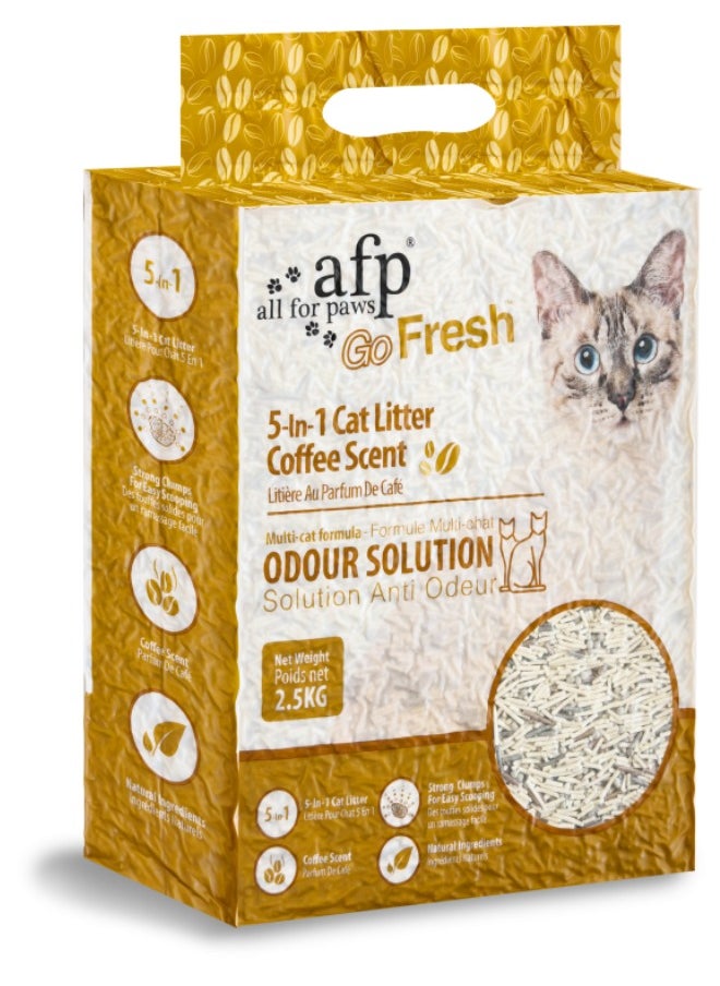 all for paws Clumping 5-in-1 Cat Litter Coffee scent 6 L 