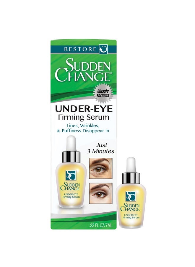 SUDDEN CHANGE Instant Undereye Firming Serum (Classic Formula) Undereye Bags Treatment For Puffiness Lines & Wrinkles Wear With Or Without Makeup 3 Minute Results (0.23 Oz)  - Image 1