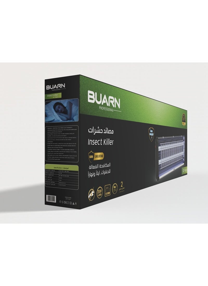 BUARN PROFESSIONAL BUARN PROFESSIONAL 16W Pro LED Insect Zapper – IC-Y40 with 150m² Coverage  - Image 3