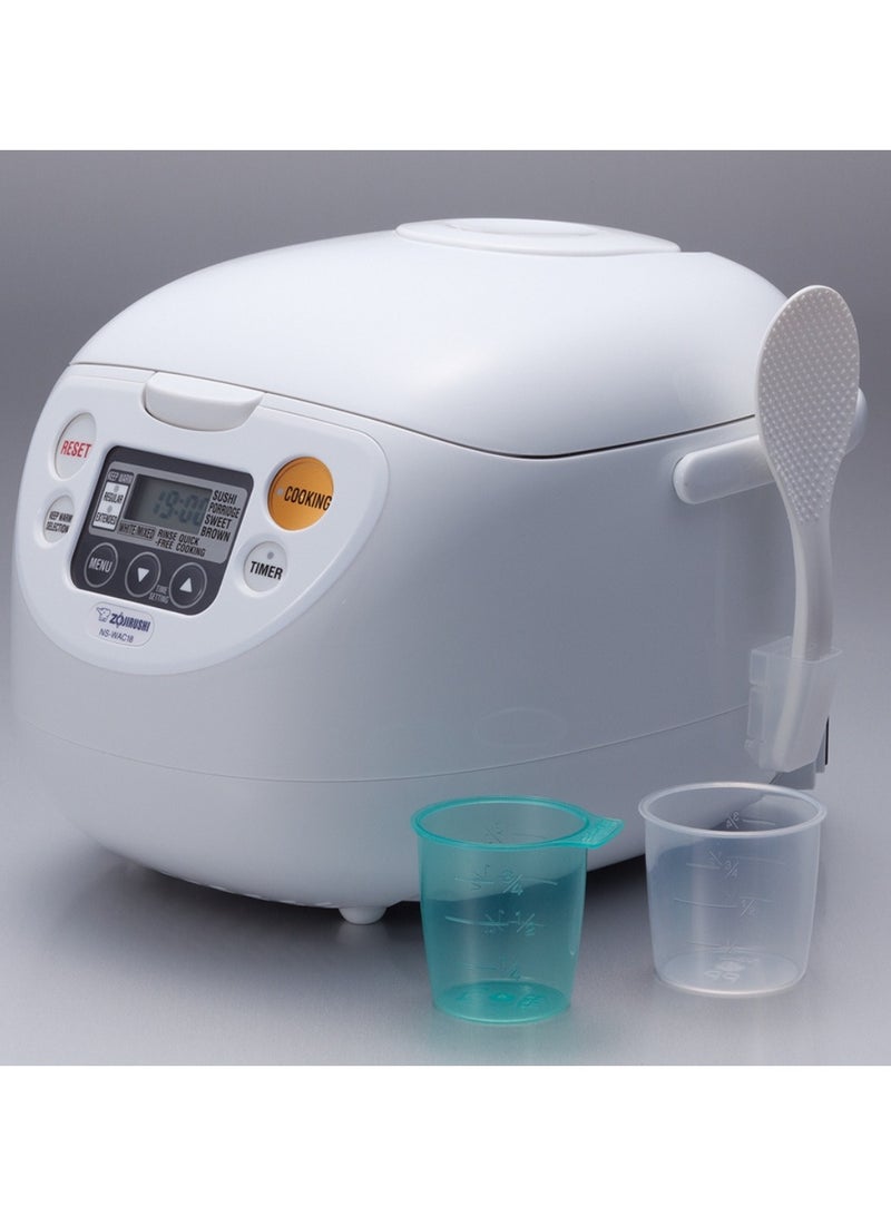 زوجيروشي جهاز طهي الأرز الإلكتروني / سخان 1.0 لتر ، أبيض بارد - Image 2