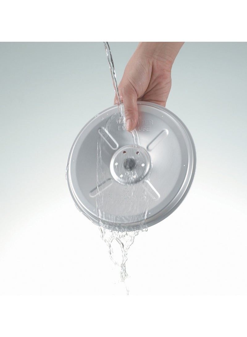 زوجيروشي جهاز طهي الأرز الإلكتروني / سخان 1.0 لتر ، أبيض بارد - Image 5