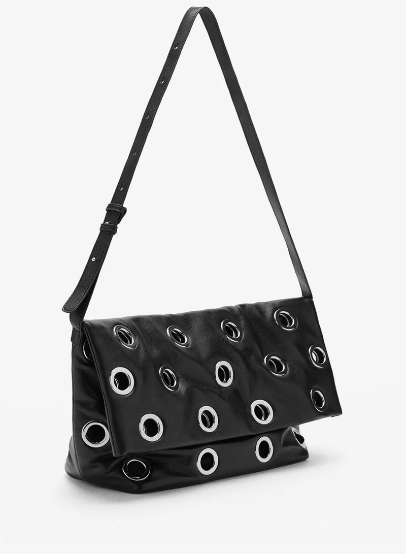 MANGO Crossbody bag with eyelets
