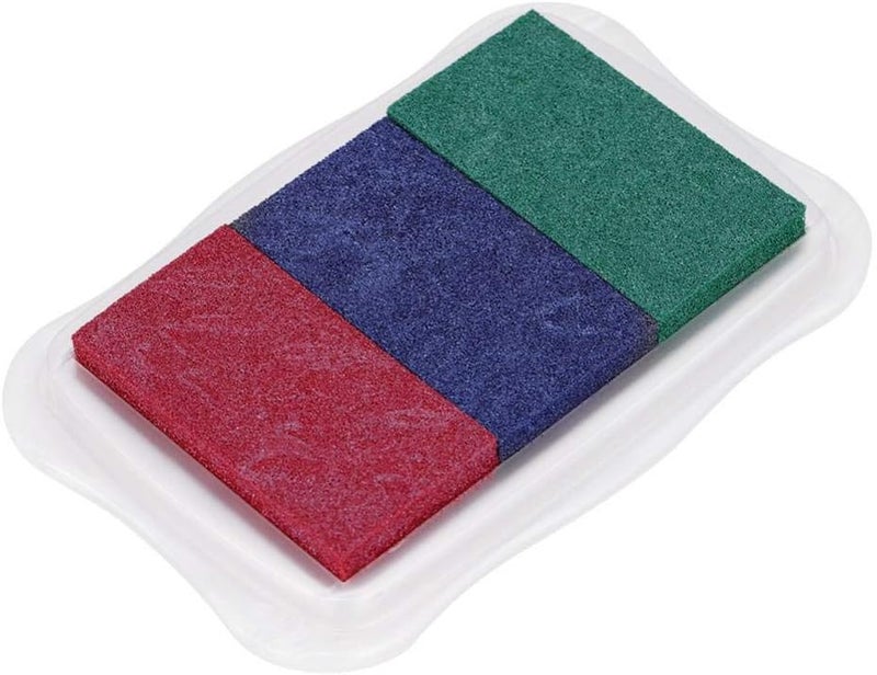 klarako Craft Ink Pad Stamps Partner Gradient Color Ink Pad Rainbow Ink Pad Sets Multicolor Craft Stamp Pad for Stamps, Paper, Wood Fabric(Three Colors) - Image 1