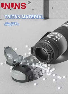 UNUNS Motivational Sports Water Bottle,34oz Sports Water Bottle With Time Marker,Tritan,BPA Free,Fast Flow Technology With Heat Shield,Portable Sport Water Bottle  - Image 5