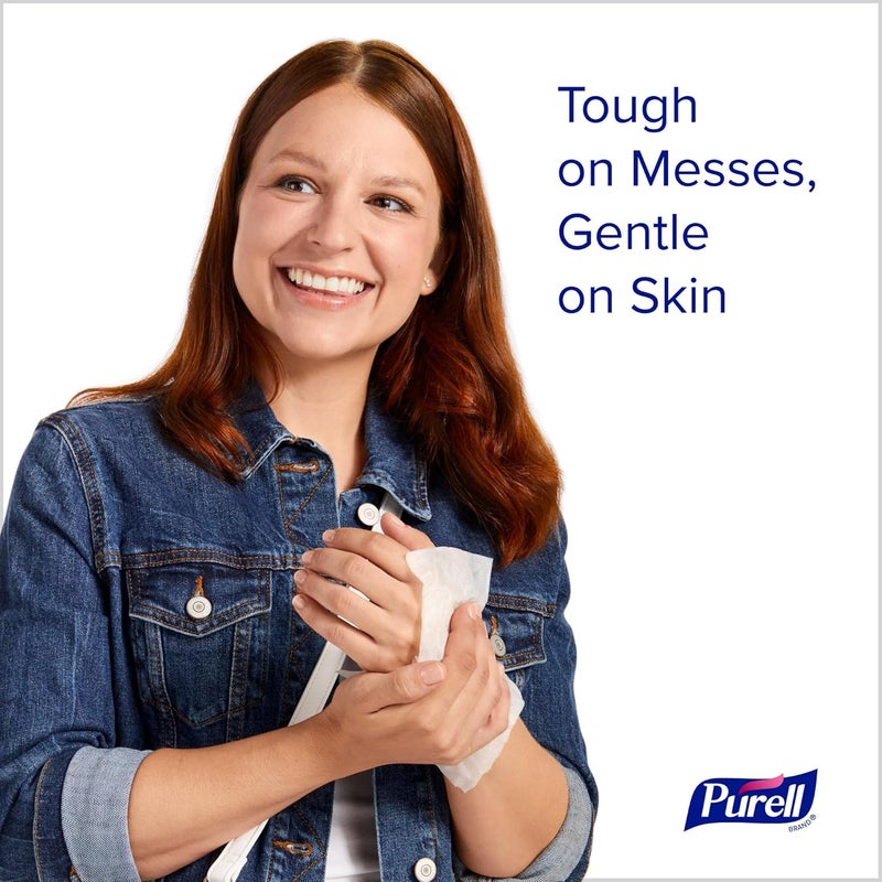 Purell مناديل تعقيم اليدين، تركيبة كحولية، خالية من العطور، 300 قطعة مناديل يد مغلفة بشكل فردي - 9020-06-EC - Image 2