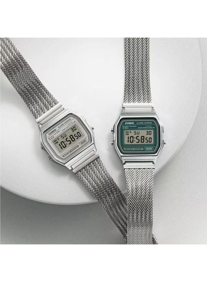 CASIO Stainless Steel Digital Wrist Watch A158WEM-7DF - Image 3