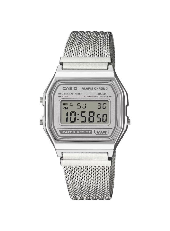 CASIO Stainless Steel Digital Wrist Watch A158WEM-7DF - Image 1