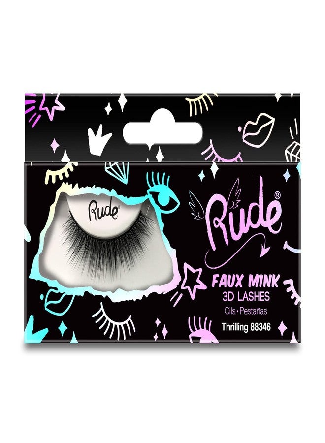 Rude Cosmetics Essential Faux Mink 3D Lashes - Thrilling Pair Women 1 Pc
