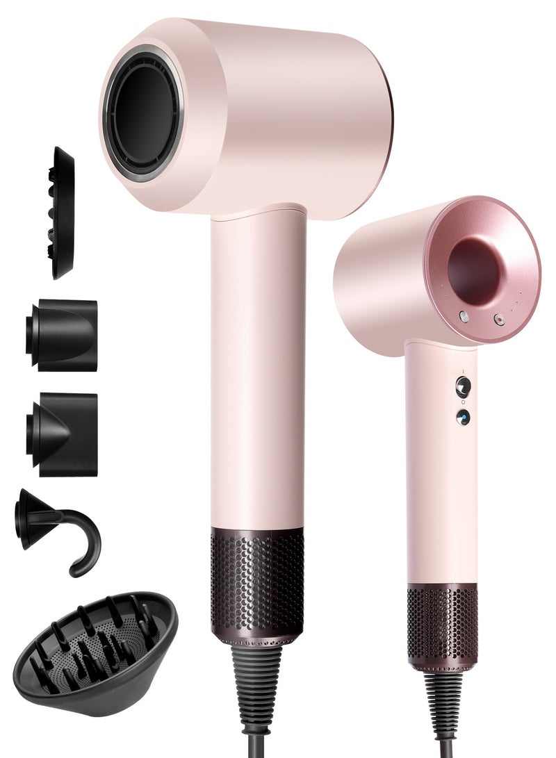 DOSCHER Hair Dryer with Diffuser, Professional-Grade Model Featuring 3 Heat&2 Speed Options, High-Speed Hair Dryer with 110,000 RPM, Lightweight and Portable for Both Home Use and Travel. - Image 1