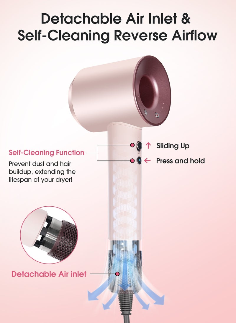 DOSCHER Hair Dryer with Diffuser, Professional-Grade Model Featuring 3 Heat&2 Speed Options, High-Speed Hair Dryer with 110,000 RPM, Lightweight and Portable for Both Home Use and Travel. - Image 5