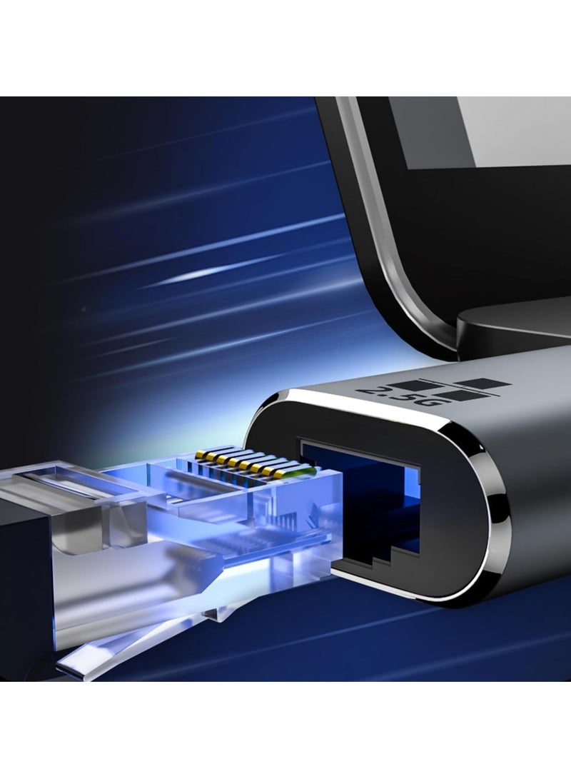 Zikra Compact Type C To Gigabit LAN Ethernet Converter Adapter Efficient Heat Dissipation Suitable For Laptop Office Streaming Type C To Ethernet Converter Usb C To Rj45 Ethernet Adapter For Laptop Mobile - Image 3