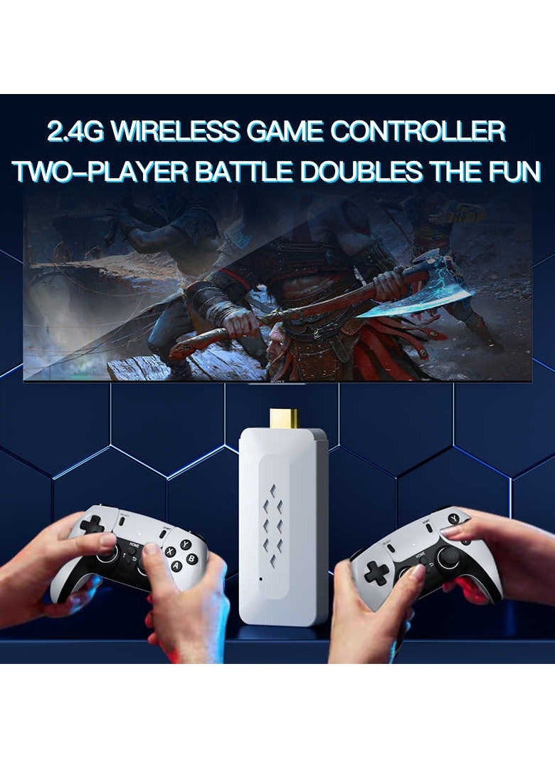 M22 Game Stick 4K 2.4G Wireless Retro Classic Video Gaming Consoles for PSP/PS1, 52 Emulators 20000+ Games Supports 8K NES/FC - Image 1