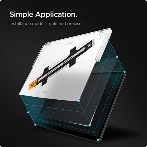 Spigen Tempered Glass Screen Protector [GlasTR EZ FIT] Designed for Tesla Model S (2025-2021), Tesla Model X (2025-2022) 17 inch Dashboard Touchscreen - Matte/Anti Fingerprint - Image 4