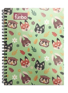 Funbo FUNBO - A4 Size, 80 Sheet Single subject notebook with PP cover (Cute Animals)  - Image 1