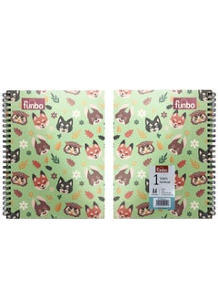 Funbo FUNBO - A4 Size, 80 Sheet Single subject notebook with PP cover (Cute Animals)  - Image 3