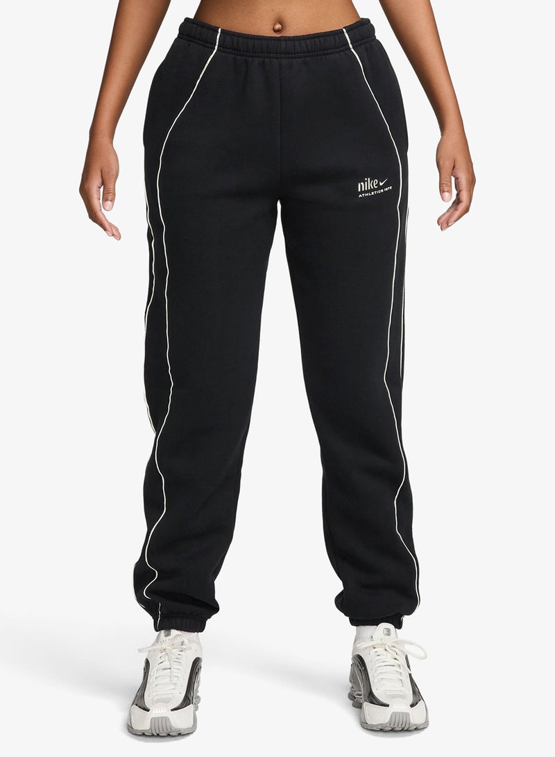 Nike Studio Fleece Mid-Rise Adjustable Cuff Sweatpants - Image 1