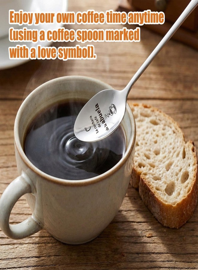 LemonRoad Abuela Gifts in Spanish, Nana's Coffee Spoon, Christmas Coffee Tea Stainless Steel Spoon for Grandma Mother in Law, Pregnancy Announcement Gift, Yuletide gift - Image 4