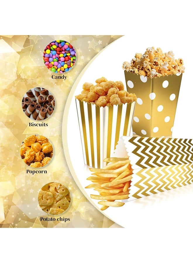 DUNISO 36 Pcs Popcorn Boxes, Stackable Paper Popcorn Cups, Cardboard Candy Container, Small Snack Bags for Bitrhday Party Supplies, Movies Theater, Dessert, Wedding Favors - Image 4
