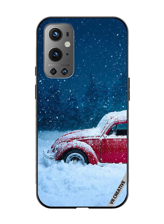 VR CREATIVE Protective Case Cover For OnePlus 9 Pro Christmas Car Design Multicolour - Image 1