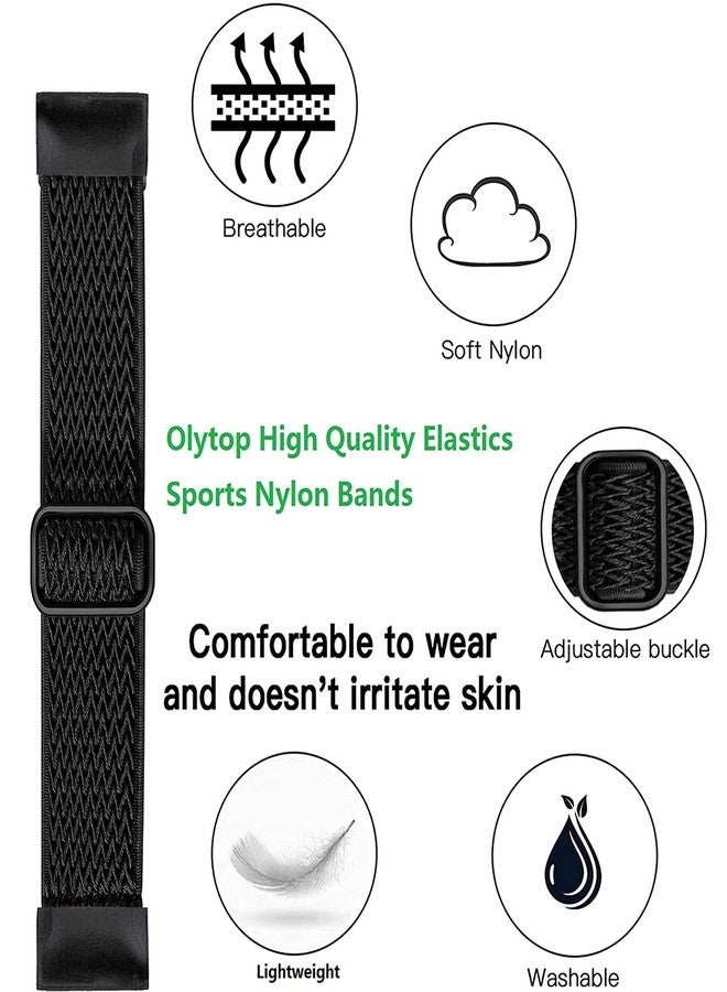 سوار ساعة Olytop Fenix 7/Fenix 6/Fenix 5/epix 2، مقاس 22 مم، سوار معصم بديل مرن من النايلون، سهل التركيب، متوافق مع ساعات Garmin Instinct وFenix 6 Pro/Sapphire وFenix 5 Plus الذكية، لون أسود مموج - Image 5