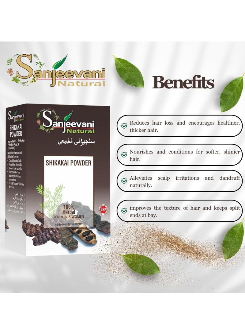 سانجيفاني ناتشورال مسحوق شيكاكاي 100 جرام - Image 3