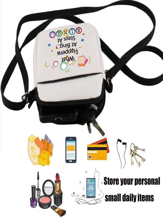 PXTIDY Game Lover Gift Funny Gifts What Happens Stays At Lucky Crossbody Bag Game Player Gifts - Image 3