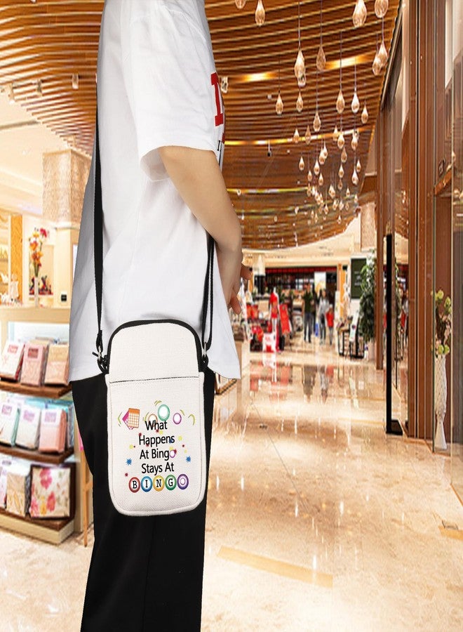 PXTIDY Game Lover Gift Funny Gifts What Happens Stays At Lucky Crossbody Bag Game Player Gifts - Image 4