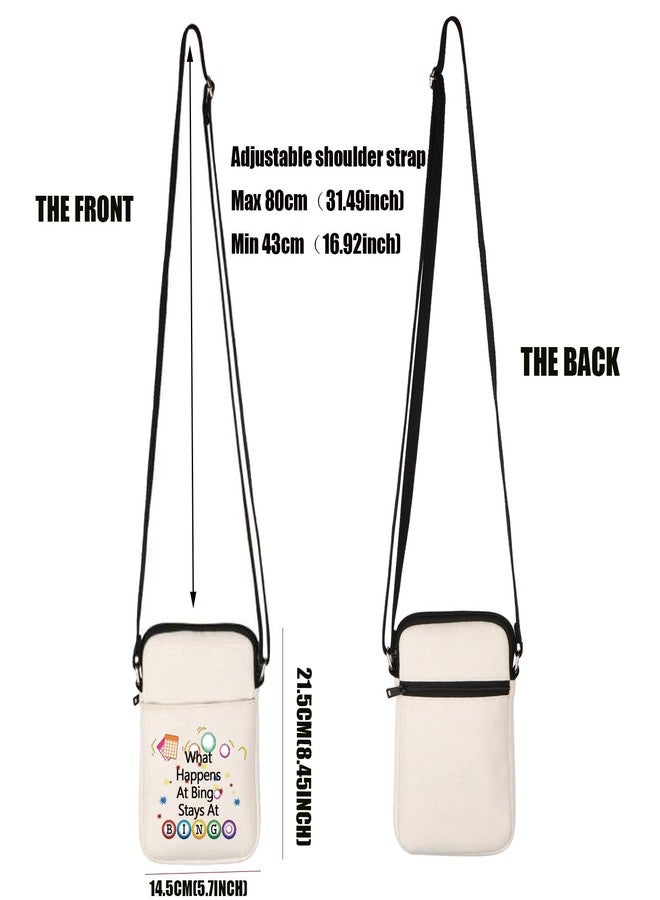 PXTIDY Game Lover Gift Funny Gifts What Happens Stays At Lucky Crossbody Bag Game Player Gifts - Image 2