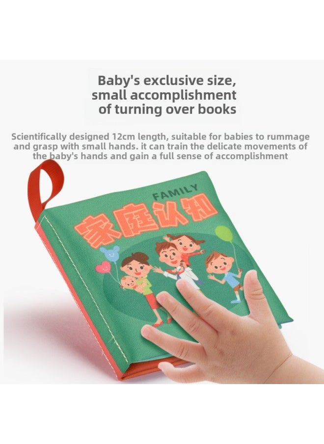 Early Education Cloth Book Infant Cognition 0-3 Years Old Baby Can't Tear And Bite Books-Color:Six Small Cloth Books Suit  - Image 4