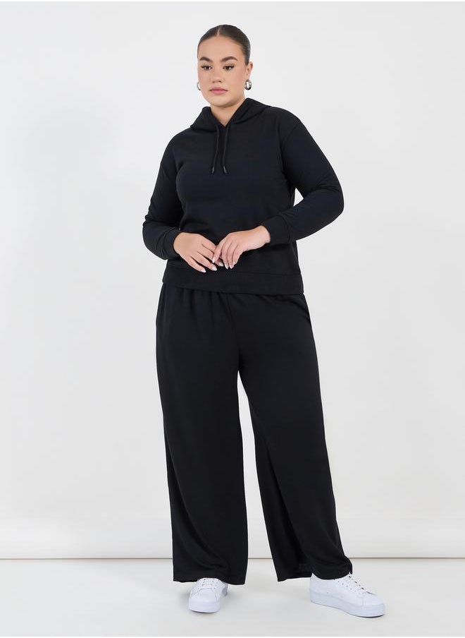 Styli Plus Size Wide Leg Joggers  - Image 1