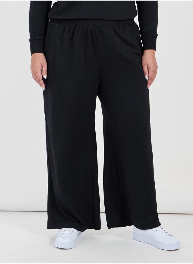 Styli Plus Size Wide Leg Joggers  - Image 2