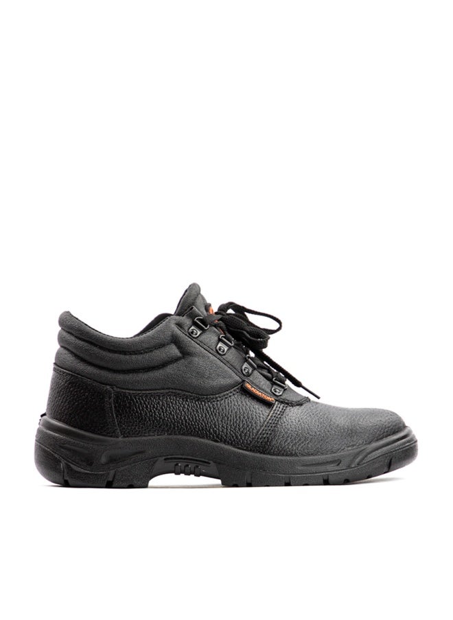 Gladiator 8055 Men’s Steel Toe Leather Safety Boots, Black, High Ankle, Lace-Up - Image 1