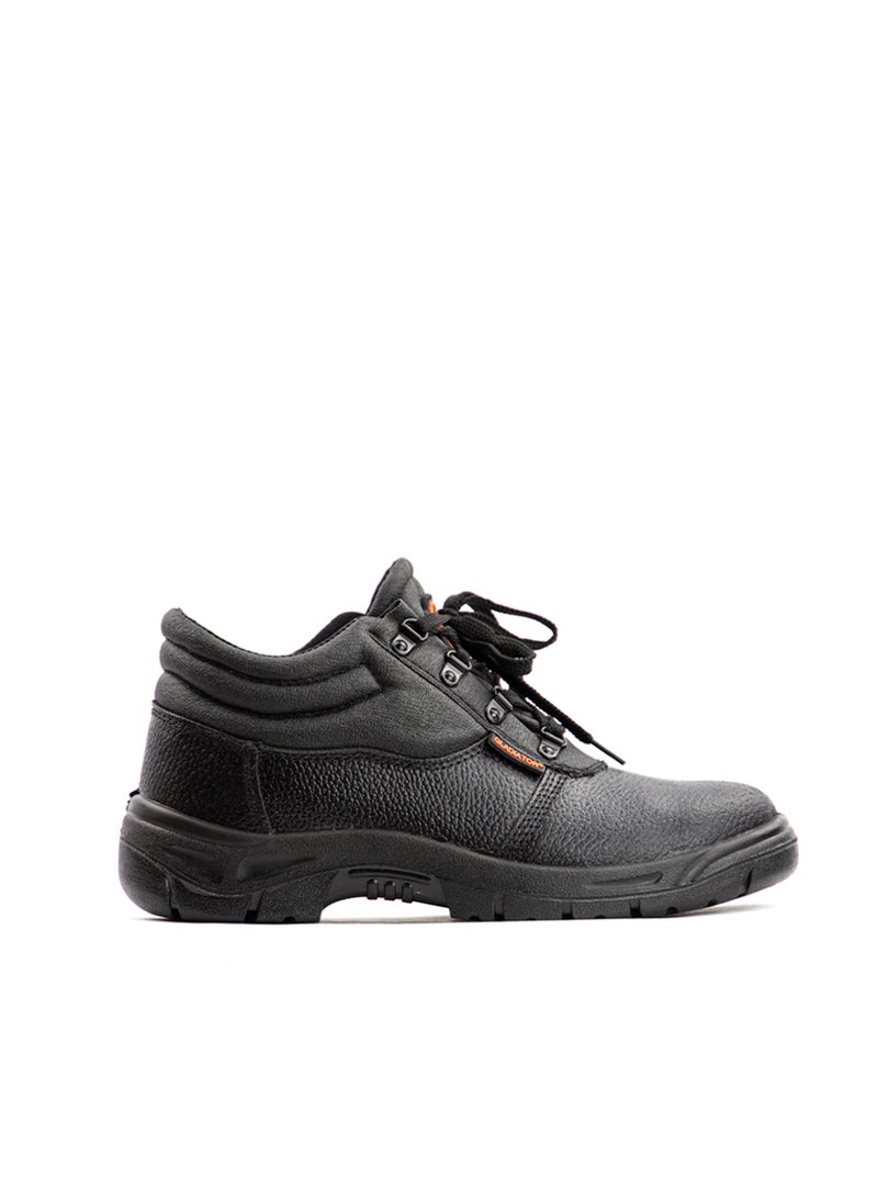 Gladiator 8055 Men’s Steel Toe Leather Safety Boots, Black, High Ankle, Lace-Up - Image 2