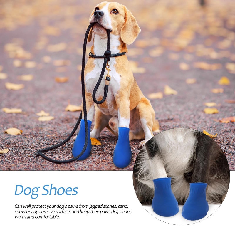 Hemobllo Waterproof Dog Shoes Non-Slip Outdoor Boots Paw Protectors for Cats and Dogs Size S Durable Rain Shoe Covers - Image 4