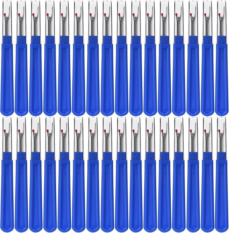 ESHATO 50 Pieces Sewing Seam Rippers,Stitch Thread Unpicker and Cutter for Crafting (Blue) - Image 1