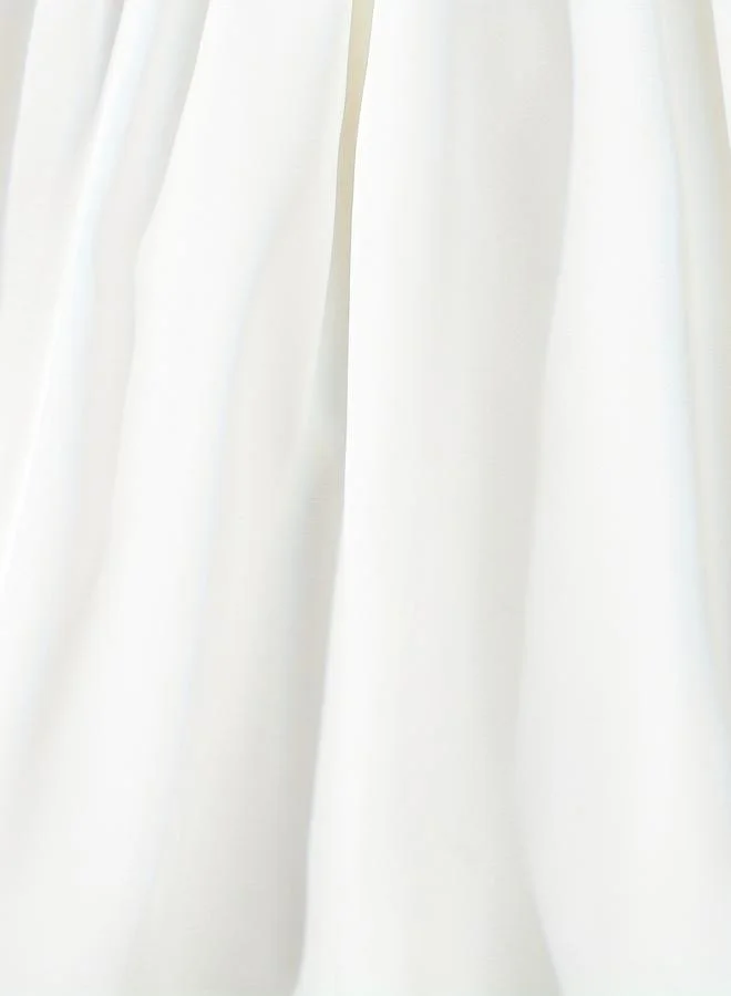 تايك تو Take Two Girls White Smocked Dress with Peter Pan Collar