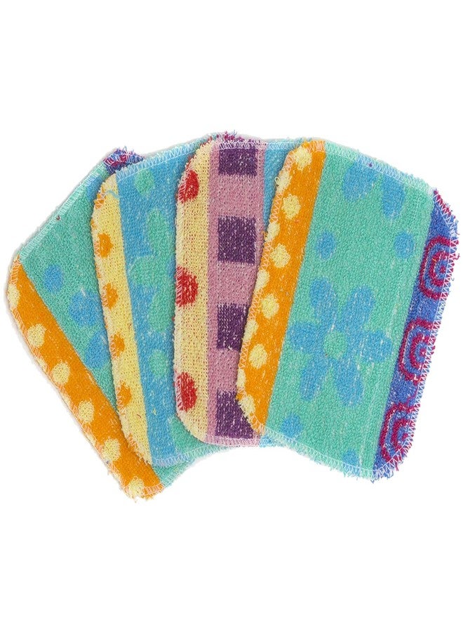 PaperlessKitchen Kitchen Dish Scrubbers | Soft Scrub for Dishes | Non-Scratch Cleaning Pads for Kitchen | Made from Cotton Fiber | Safe on All Surfaces | Long-Lasting & Easy to Clean | Pack of 4 - Image 1