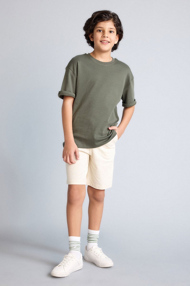 DeFacto Beige Boy Regular Fit Shorts Casual - Image 1
