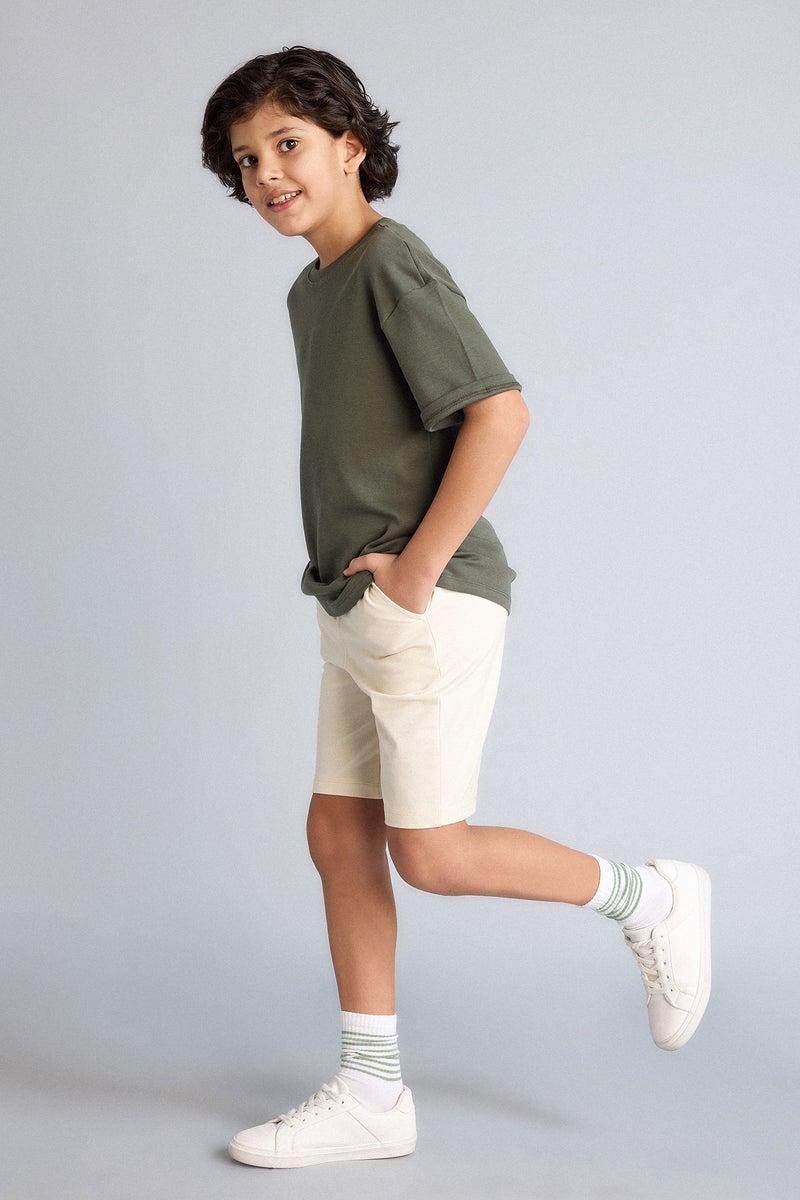 DeFacto Beige Boy Regular Fit Shorts Casual - Image 2