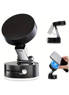 Zefzon Foldable Vacuum Suction Magnetic Car Phone Holder,360° Rotatable and Adjustable Suction Phone Mount, Strong Suction Cup Magnetic Mobile Holder for all phones /Mirror/Gym  - Image 5